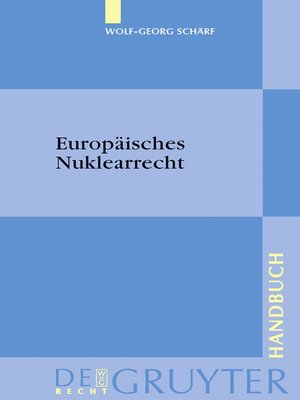 cover image of Europäisches Nuklearrecht